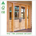 Swing Knotty Pine Double Front Wood Door